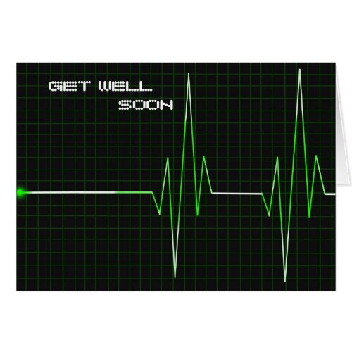 EKG get well greeting card