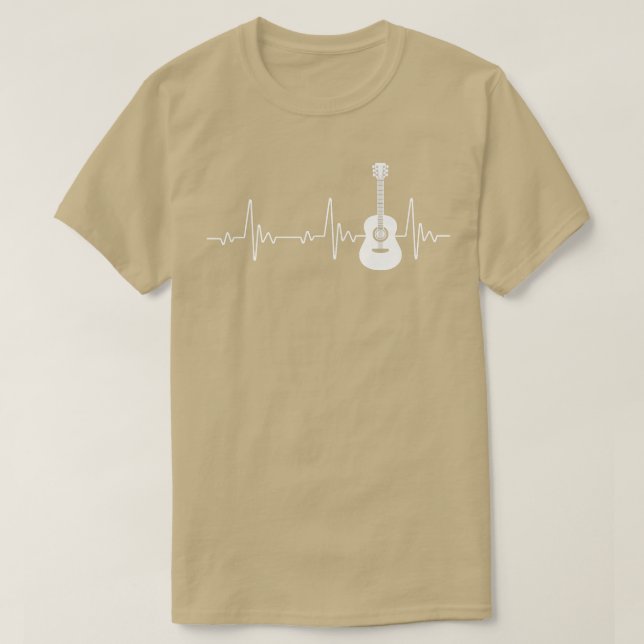 EKG Guitar Heartbeat Guitar Player Musical Women M T-Shirt (Design Front)