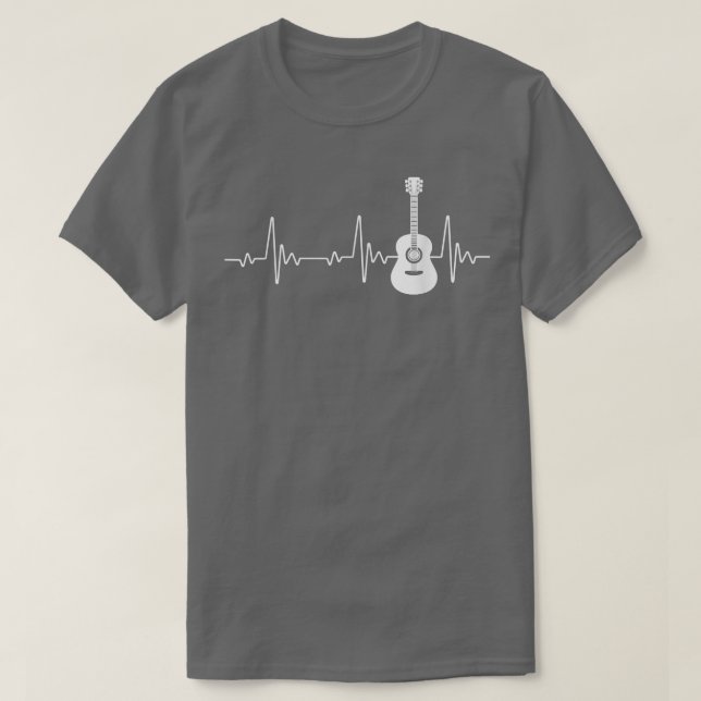 EKG Guitar Heartbeat Guitar Player Musical Women M T-Shirt (Design Front)