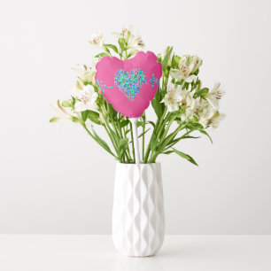 EKG heart medical ekg pink turquoise cute romantic Balloon