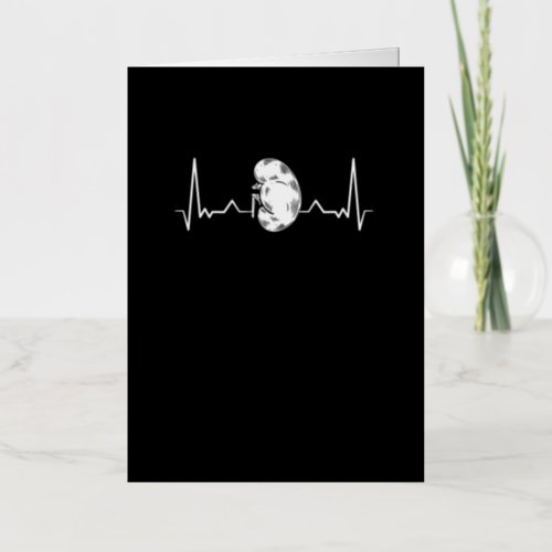 EKG Pulse Heart Rate Dialysis Tech Nurse _ Kidney Foil Greeting Card