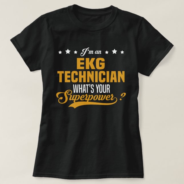 EKG Technician T-Shirt (Design Front)