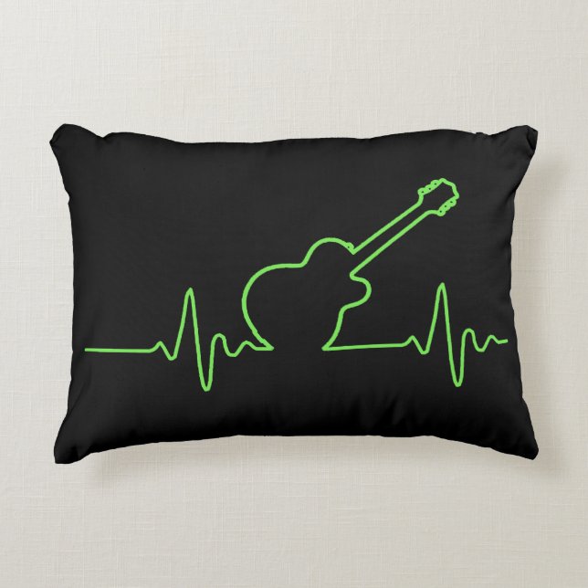 EKGuitar Decorative Pillow (Front)