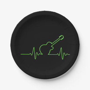 EKGuitar Paper Plates