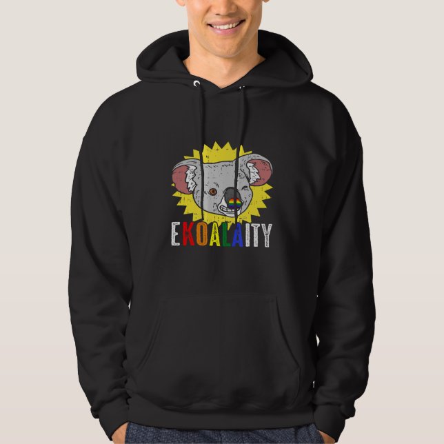 Ekoalaity Koala Equality Gay Lesbian Pride Month R Hoodie (Front)