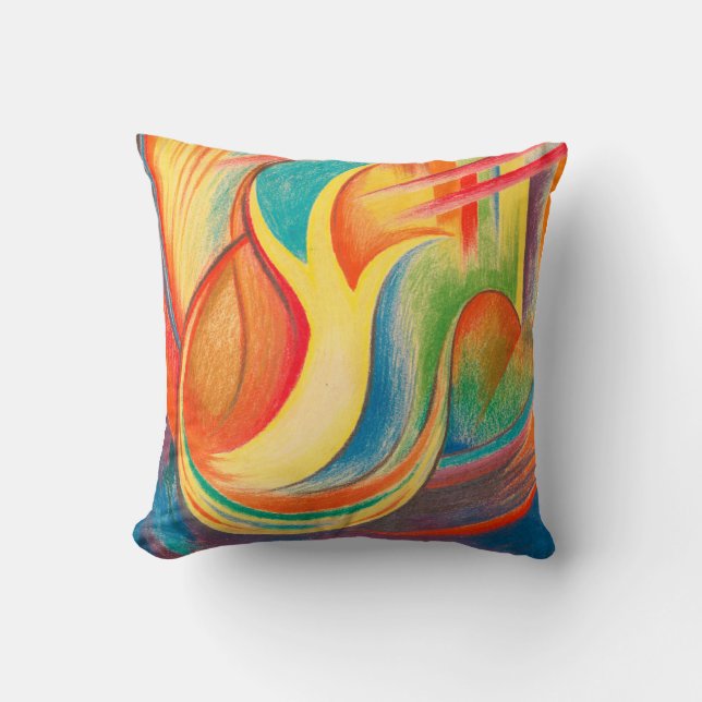Ekstatse, Karl Wiener  Throw Pillow (Front)