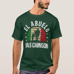 El Abuelo Mas Chingon Meican Boy Grandpa Cinco De T-Shirt