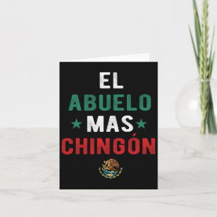 El Abuelo Mas Chingon Spanish Teachers Fathers Day Card