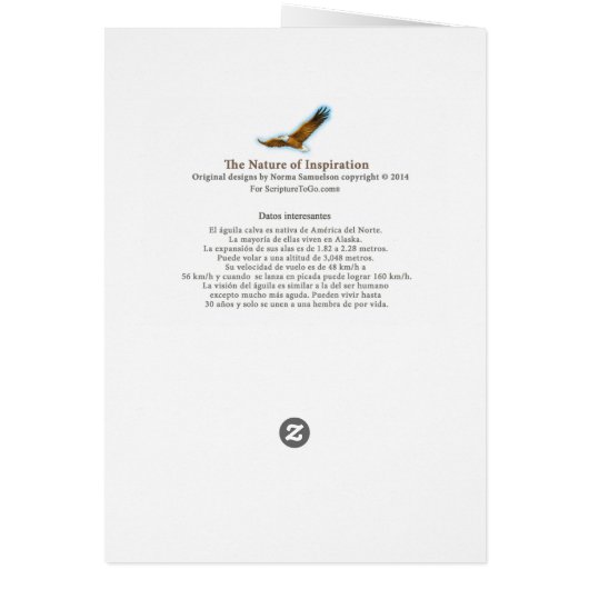 El Aguila, tarjeta (Back)