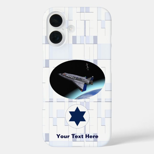 El Al Maslool Space Shuttle  Case-Mate iPhone Case (Back)