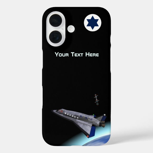 El Al Maslool Space Shuttle Case-Mate iPhone Case (Back)