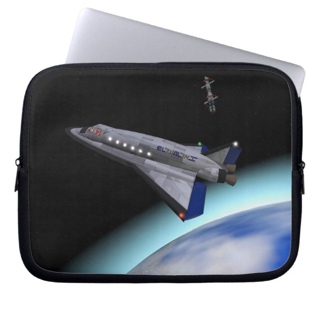 El Al Maslool Space Shuttle Laptop Sleeve (Front)