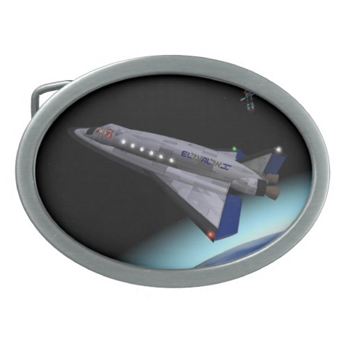 El Al Maslool Space Shuttle Oval Belt Buckle