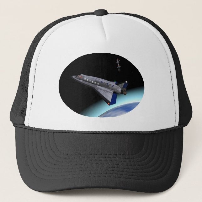 El Al Maslool Space Shuttle Trucker Hat (Front)