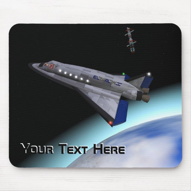 El Al Space Shuttle Mouse Pad (Front)