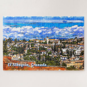 El Albayzín, Granada, Andalusia, Spain. Jigsaw Puzzle