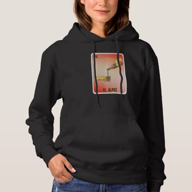 El Alipuz Mexican Slang Lottery Bingo Cards   Hoodie (Front)