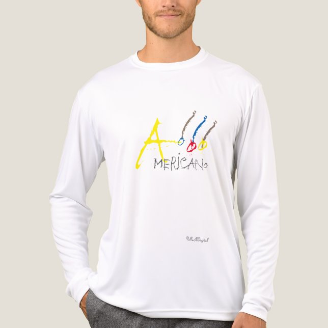 El Americano Long Sleeve Tri-Blend Shirt (Front)