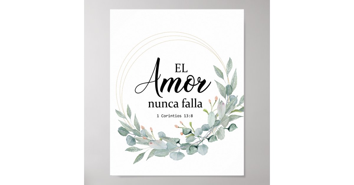 El colma de bienes tu vida, spanish bible verse - Spanish Bible Verse -  Posters and Art Prints