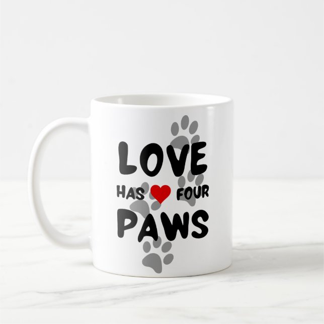 El amor tiene cuatro patas coffee mug (Left)