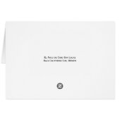El Arco de Cabo San Lucas Blank Card (Back Horizontal)