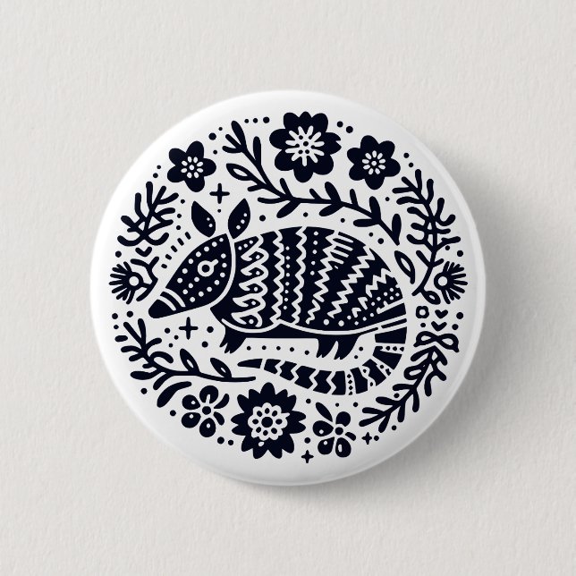 El Armadillo  Button (Front)