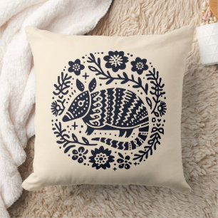 El Armadillo Throw Pillow
