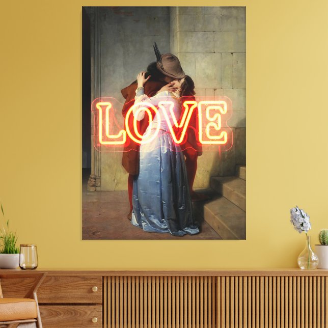 El Bacio Remix – Neon “LOVE” Wall Art & Merch (Insitu(LivingRoom))