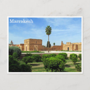 el badi marrakesh postcard