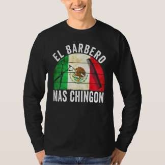El Barbero Mas Chingon - Mexican Barber Vintage T-Shirt