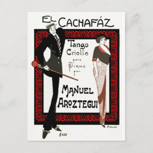 El Cachafaz Tango Postcard