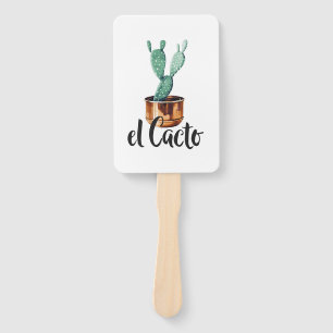 El Cactus Hand Fan