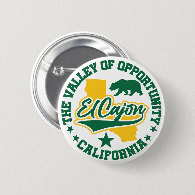 El Cajon,California Button (Front & Back)