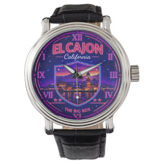 El Cajon California Valley Lights Neon Watch