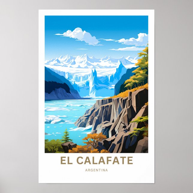 El Calafate Argentina Travel Print (Front)