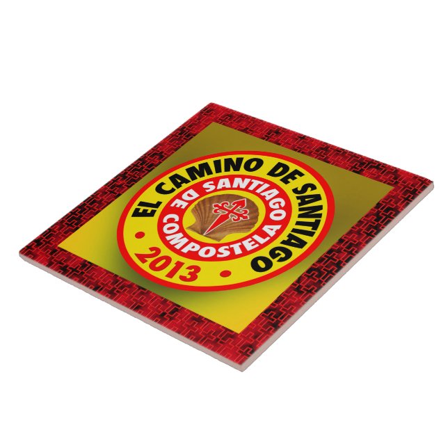 El Camino de Santiago 2013 Ceramic Tile (Side)