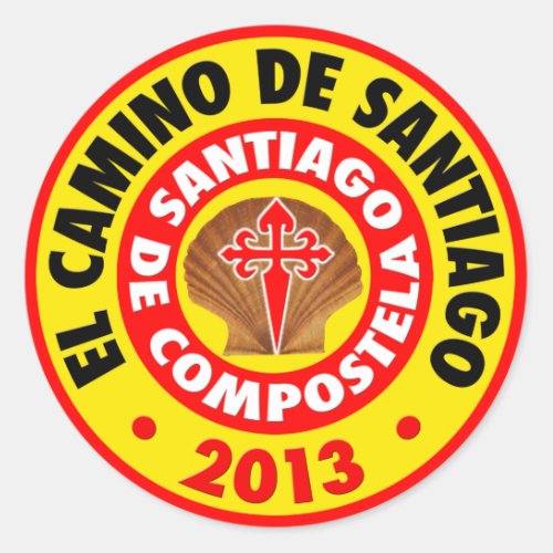 El Camino De Santiago 2013 Classic Round Sticker