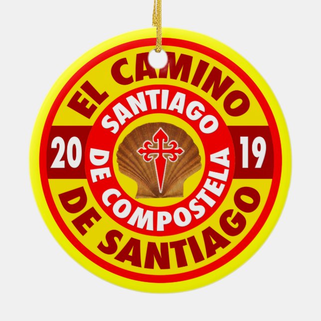 El Camino De Santiago 2019 Ceramic Ornament (Back)