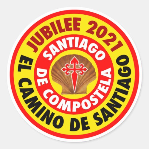 El Camino de Santiago 2021 Classic Round Sticker
