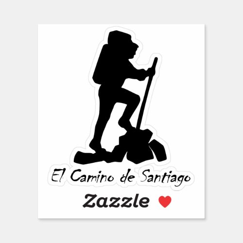 El Camino de Santiago  _  Bucket List Hike Sticker