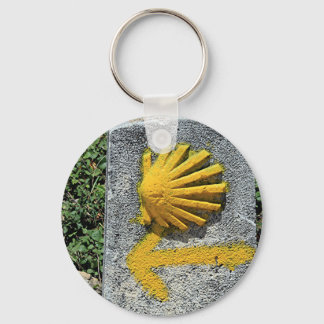 El Camino de Santiago de Compostela, Spain, shell Keychain