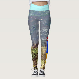 El Camino de Santiago de Compostela, Spain, sign Leggings