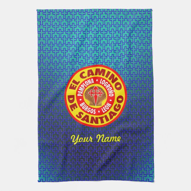 El Camino De Santiago Kitchen Towel (Vertical)
