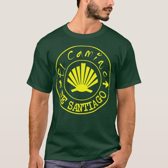 El Camino de Santiago St James Way Hiking Spain T-Shirt (Front)