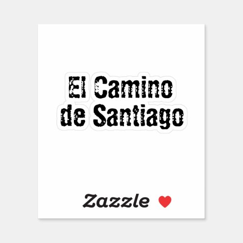El Camino de Santiago  Sticker
