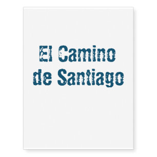 El Camino de Santiago Temporary Tattoos