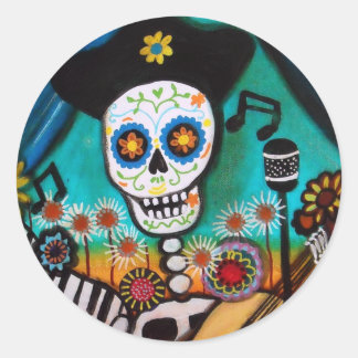 EL CANTADA-GITARA CLASSIC ROUND STICKER