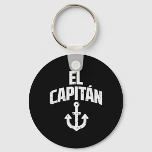 El Capitan Anchor Boat Owner Captain Yacht Ship Cr Keychain