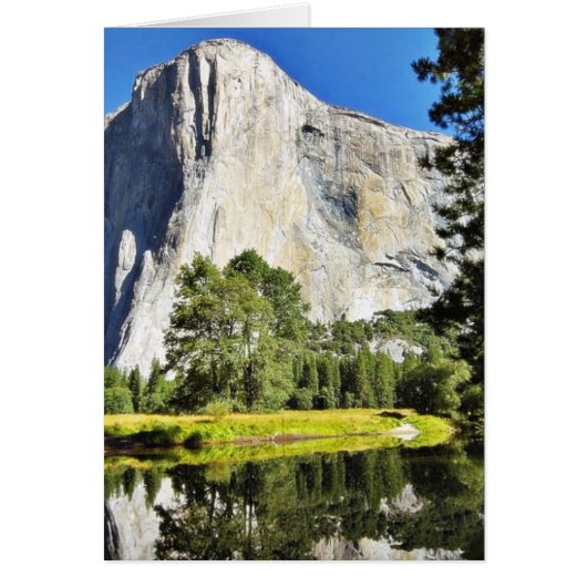 El Capitan And Merced River In Yosemite Cards (Front)