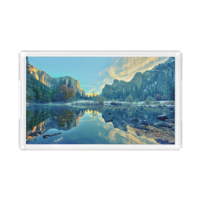 El Capitan and Three Brothers Reflection Acrylic Tray (Front)